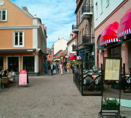 Bruksgatan är en av gatorna som polisen vill fortsätta kameraövervaka i Helsingborg.