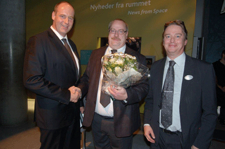 Fra venstre Kasper Skov-Mikkelsen, SikkerhedsBranchen, Claus Friis, Det Kgl. Bibliotek, Lennart Alexandrie, AR Media.