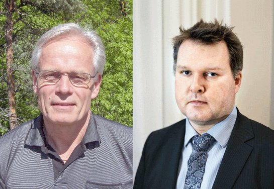 Swelarms ordförande Per Edsmar och Sweguards kanslichef Mikael Johansson arbetar med bildandet av den nya branschorganisationen Säkerhetsbranschen.