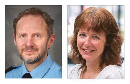 Anders Olofsson, polisens Nationella Bedrägericentrum och Lotta Mauritzson, ansvarig för rådgivning på SSF. Anders Olofsson, polisens Nationella Bedrägericentrum och Lotta Mauritzson, ansvarig för rådgivning på SSF.
