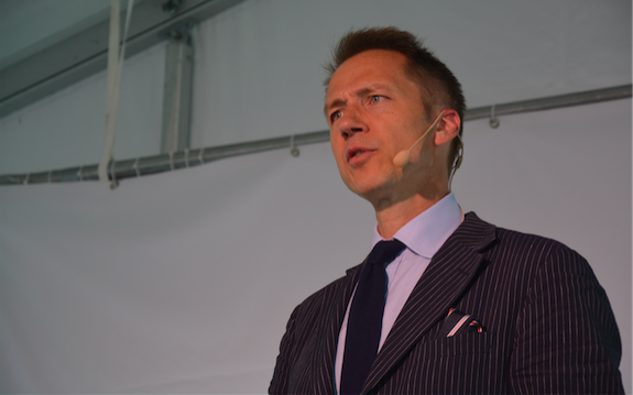 Magnus Josephson, upphandlingsspecialist, Svensk Brand- och Säkerhetscertifiering (SBSC), berättade om upphandlingar i Säkerhetspaviljongen.