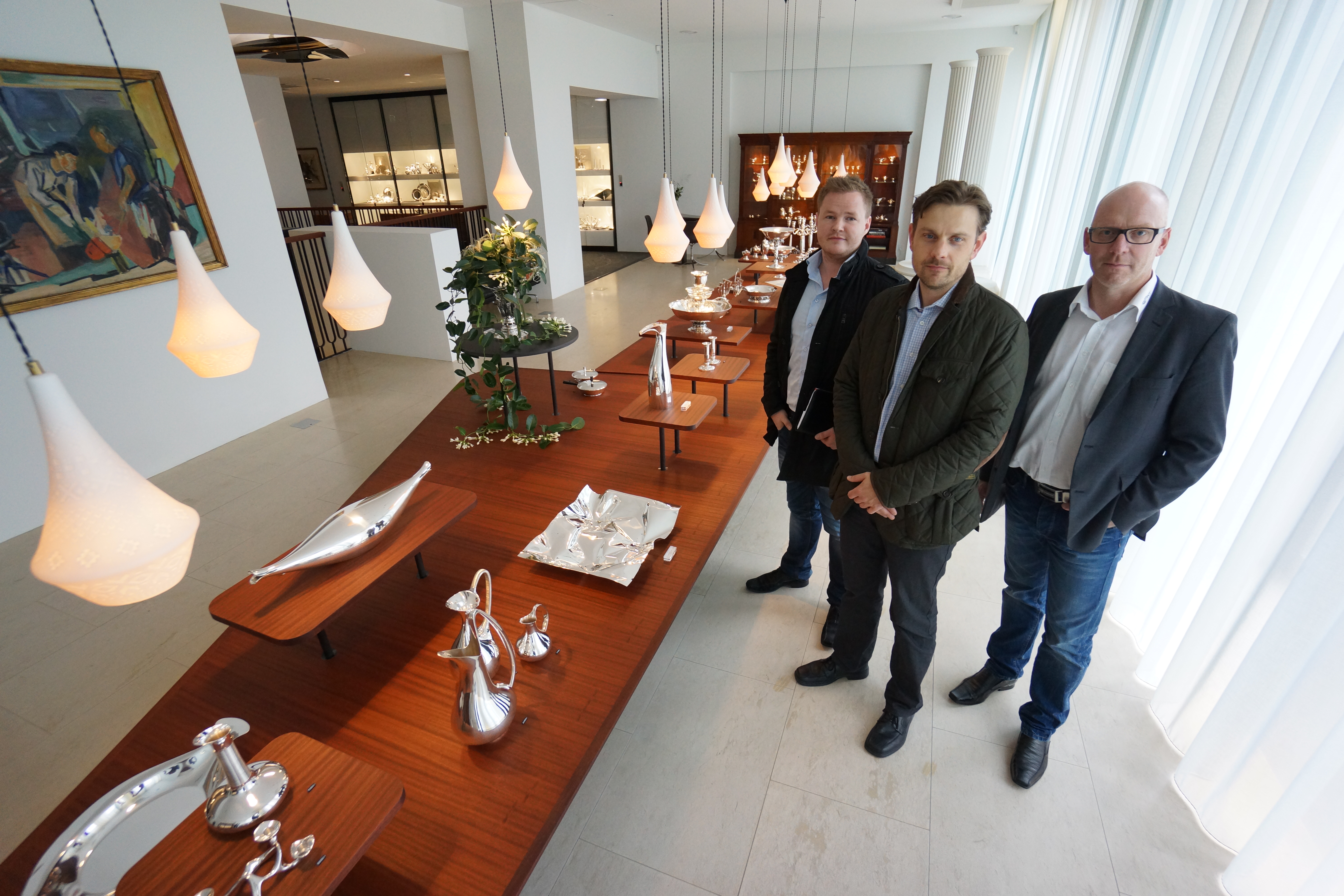 F.v. ses Michael Larsen, EF Sikring; Thomas Lundquist, Georg Jensen og Thomas Thøisen, Protect.