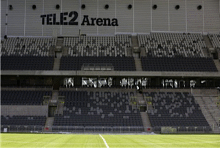Tele2 Arena. Foto: Sören Andersson. Tele2 Arena. Foto: Sören Andersson.