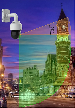 De kompakta AXIS Q6114 E/Q6115-E PTZ kupolkamerorna ger heltäckande återgivning och exceptionellt skarpa bilder i alla riktningar, till och med ovanför kamerans horisont.