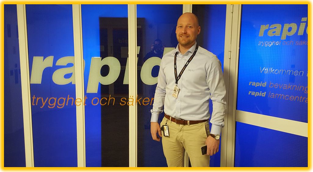 Fredrik Molin är sedan den 1 april vice vd i Rapid Säkerhet.