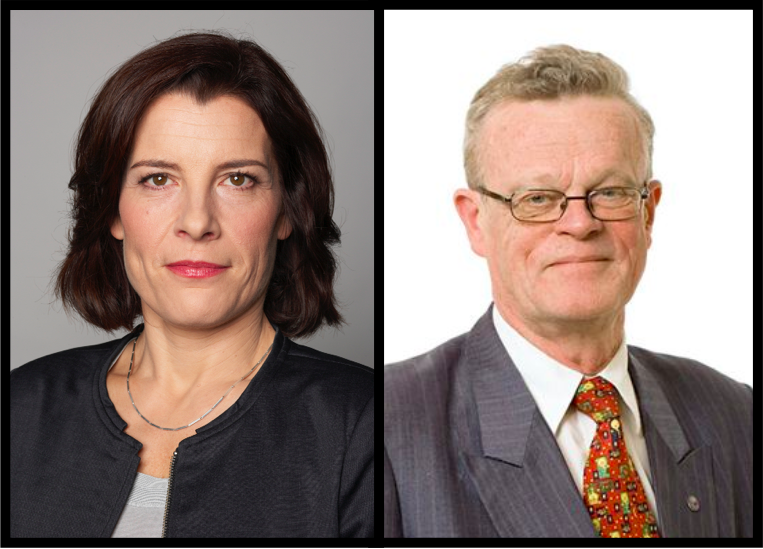 Karin Enström, försvarsminister (foto Regeringskansliet). Björn Eriksson, ordförande för Säkerhetsbranschen Karin Enström, försvarsminister (foto Regeringskansliet). Björn Eriksson, ordförande för Säkerhetsbranschen