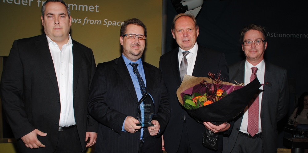 SecurityUsers Henrik Paulsson, Allan Petersen och SikkerhedsBranchens Kasper Skov-Mikkelsen.