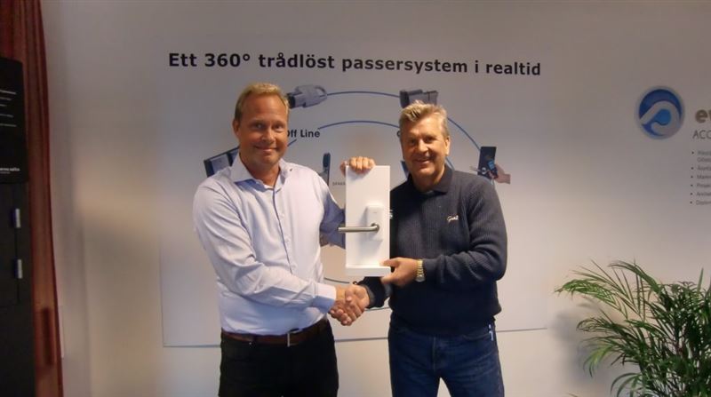 Peter Junhem, Produktchef Copiax och Anders Karlemark, VD Evvasalto Access