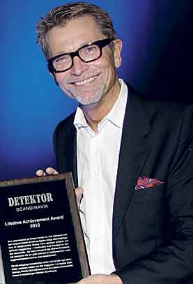 Dick Malmlund  mottog i höstas utmärkelsen Life Time Achievement Award från facktidningen Detektor.