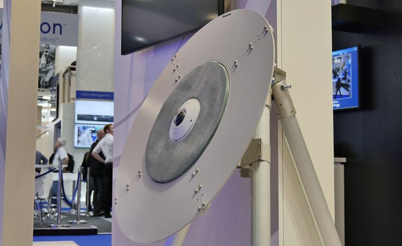 En prototyp av Panasonics drönarfinnare visades på säkerhetsmässan Ifsec 2016 i London förra veckan.
