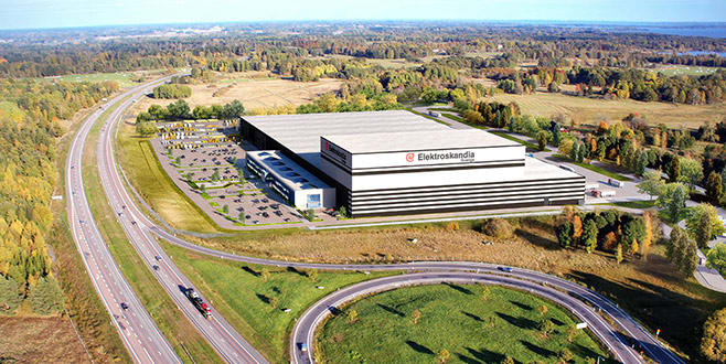 Elektroskandias nya centrallager säkras av Stanley Security.