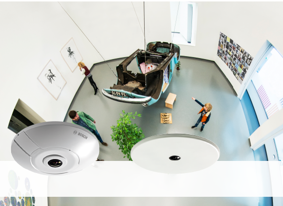 Tack vare 12-megapixelsensorn och fisheye-objektivet för 360-graderstäckning, kan kameran erbjuda en detaljerad överblick av ett område, samtidigt som användaren kan zooma in på delar av bilden. 