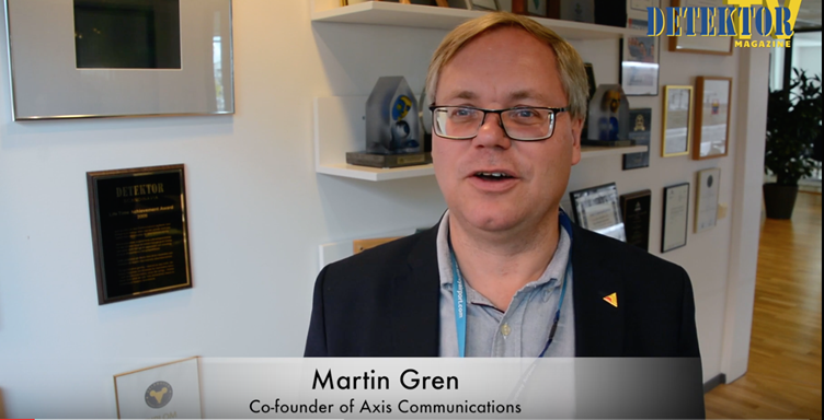 Axis-grundlæggeren Martin Gren anser, at ”Internet of security things” er den største trend i markedet. Axis-grundlæggeren Martin Gren anser, at ”Internet of security things” er den største trend i markedet.