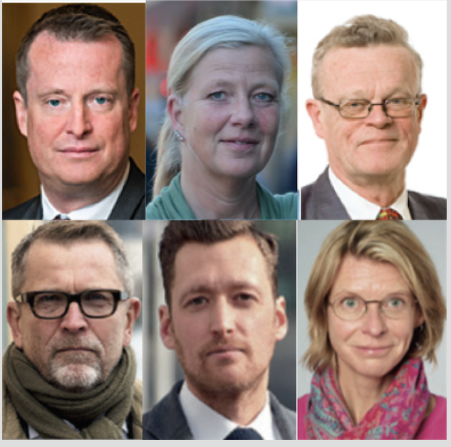 Heta talare på Stockholmsmässans Skydd-seminarier idag.  Anders Ygeman, Kristina Axén Olin, Björn Eriksson, Dick Malmlund, James McHale och Susanne Kaevergaard.
