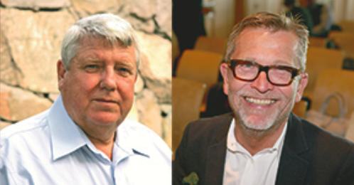 Åke Andersson, ordförande för SNOS och Dick Malmlund, säkerhetsexpert