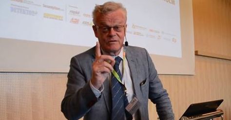 Björn Eriksson, ordförande för Säkerhetsbranschen, som polisanmält två säkerhetsföretag för brott mot bevakningslagen.