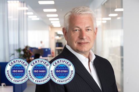Att uppnå koncerngemensam ISO-certifiering är en betydande prestation för Addsecure, säger Krister Tånneryd, COO på Addsecure.