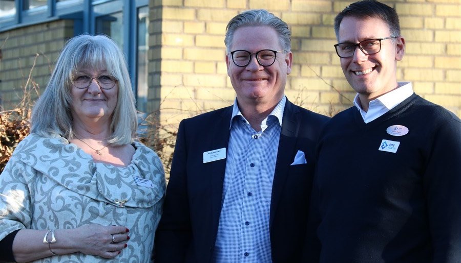 Anette Swenninger, rektor på Dalhemsskolan i Helsingborg; Claes Åhlström, affärsutvecklare, Addsecure och David Ångell, tjänsteutvecklare, SOS Alarm.