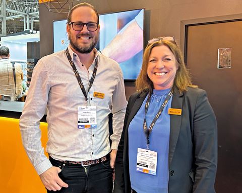 Som global säkerhetsleverantör syns Gallagher Security på all världens säkerhetsmässor, som här på Security Event 2024 i Birmingham, där Johan Reich sågs i montern med marknadschefen Bethan Thompson.