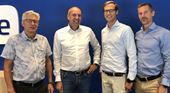 Claes Andersson, grundare, Teleservice Skåne; Sten Olsson, Head of Corporate Development, Addsecure, Patrik Andersson, VD, Teleservice Skåne, Magnus Lengdell, CTO, Addsecure.
