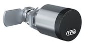 De nya elektroniska skåpcylindrarna kan användas flexibelt i olika monteringssituationer tack vare kortare cylinderlängd.