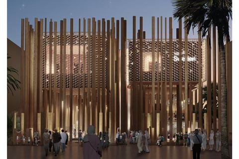 Den svenska paviljongen på världsutställningen i Dubai (Foto:Alessandro Ripellino Arkitekter/Studio Adrien Gardère/Luigi Pardo Architetti)