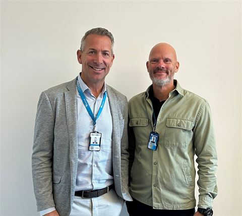 Freddie Parrman, CEO på Seriline Group och Andreas Bonnevier, ny regionansvarig säljare.