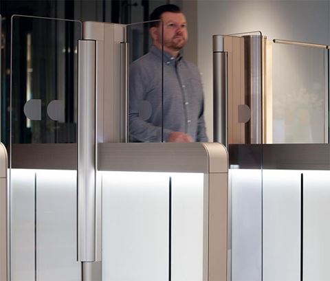 Med speedgates får receptionen automatiskt kontroll på vilka som kommer till jobbet och vilka som de facto är där, säger Daniel Revland på Dormakaba.