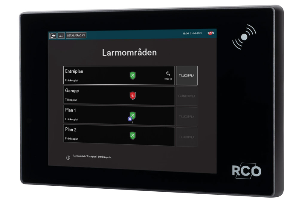Plattformen är framtagen som ett integrerat system med passersystem och inbrottslarm.