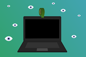 Et stykke mørk tape over kameraet kan sikre privatlivets fred. Illustration: Pixabay.