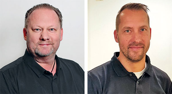 Peter Widström, Offer Manager Fire Alarm System på Schneider Electric och Magnus Lundén, Business Line Fire Expert på Siemens.