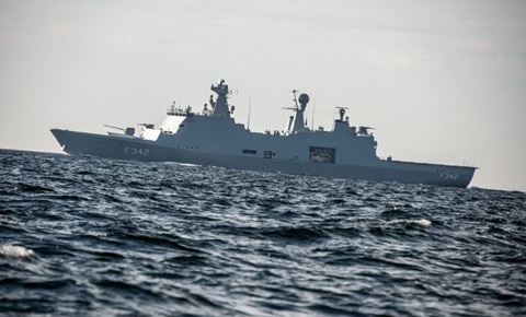 Fregatten Esbern Snare på øvelsen Northern Coasts.. 
