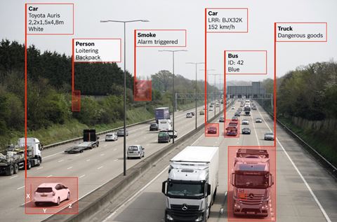 Intelligent trafikstyrning samt räkning och klassificering av fordon är exempel på beyond security-lösningar från Bosch.