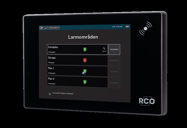 MapR Touch larmpanel. MapR Touch larmpanel.