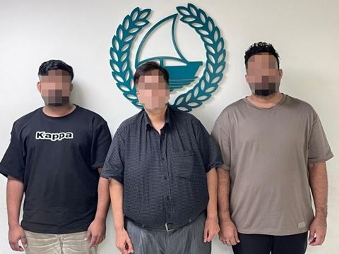 De tre diamanttyve havde kun den kostbare ædelsten i få timer, inden de blev anholdt af Dubais politi.