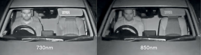 When zooming for a closer look, 730nm provided the greatest level of detail.