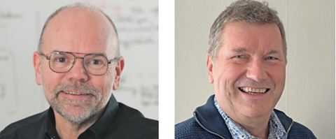 Normchefen Mats Moberg och Peter Sääv, projektledare, Normer SSF.