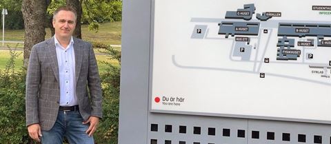 Andreas Berglund, platschef på Avarn Security i Linköping.