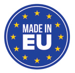 Alarmtech har all tillverkning inom EU och kommer anavända Made in EU-logon för att märka upp sina produkter.