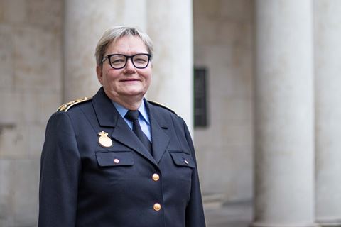 Politidirektør, Lykke Sørensen, Nordsjællands Politi stod for overrækkelsen af priserne.