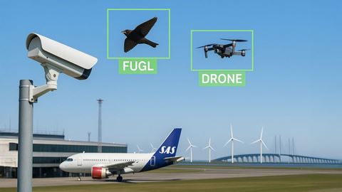 Move Innovations droneteknologi bruges normalt til at detektere fugle, men nu kan den sættes i spil imod fremmede droner. 