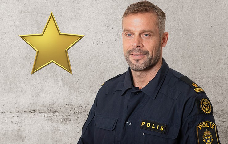 Rino Carlsson, mottagare av 2020 års SSF Polisstipendium.
