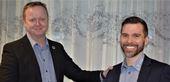 Dennis Postol (till höger i bild) har tillträtt rollen som VD för  Salto Systems, och efterträder därmed Jesper Buch, som nu kan koncentrera sig på sin huvudsakliga roll som VD för hela den nordiska verksamheten. 
