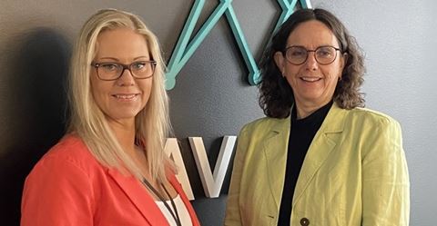 Jennie Sörman, HR-chef och Lena Johansson, regionchef Bevakning Öst på Avarn Security.