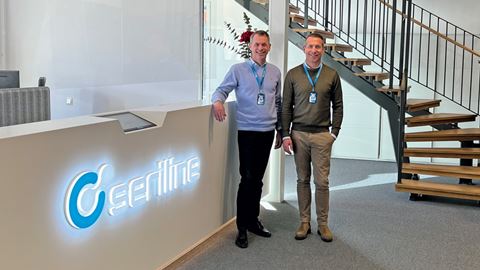 Pierre och Freddie  Parrman på Serilines  kontor i  Alvik.