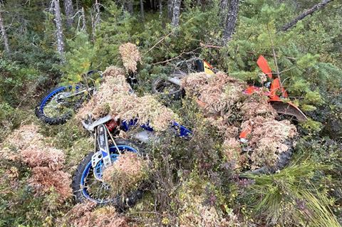 I samband med fynden kunde en av motorcyklarna kopplas till en tidigare stöld i Falun, där DNA säkrats. I samband med fynden kunde en av motorcyklarna kopplas till en tidigare stöld i Falun, där DNA säkrats.