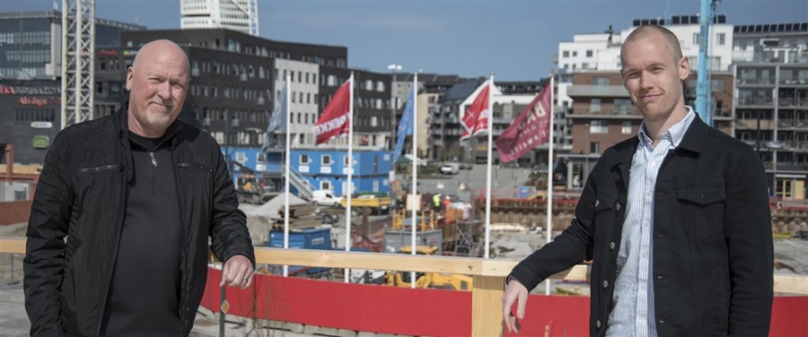 Mats Andersson och Gustav Karlsson är ansvariga för projektet på Avarn Security Systems.