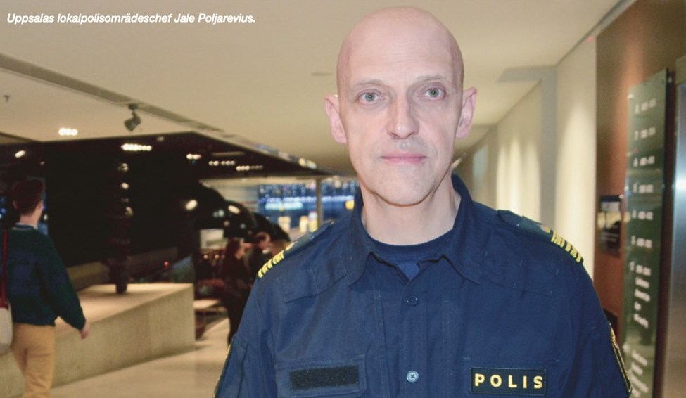 Uppsalapolisens lokalområdeschef Jale Poljarevius mottog utmärkelsen ”Årets Trygghetsambassadör 2018" för sitt engagemang och framgångrika arbete mot gängkriminalitet.  