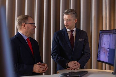 CFO Lars Larsen (t.v.) og CEO Thomas Jensen