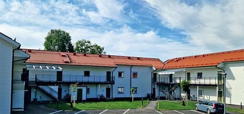 Inga nycklar, kablar eller batterier behövs till låsen i den nya flerbostadsfastigheten i Salnecke Park i Örsundsbro utanför Uppsala.